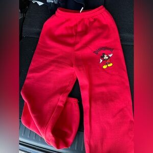 The Walt Disney company authentic Disneyland Mickey youth large sweatpants